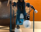 Navajo Kachina quot Shield Dancer quot Signed By Artist Dated 1999