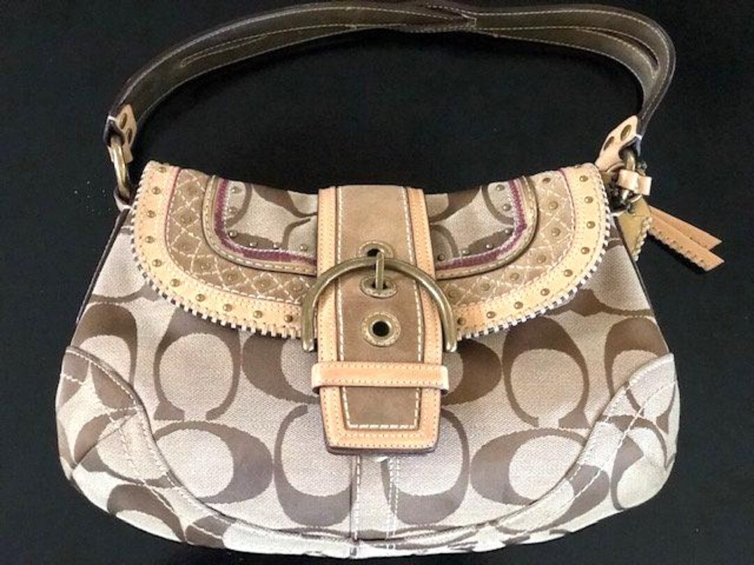 Coach Limited Edition: Soho Large Flap Signature Hobo Purse