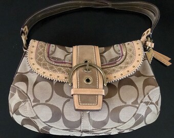 Coach Limited Edition: Soho Large Flap Signature Hobo Purse