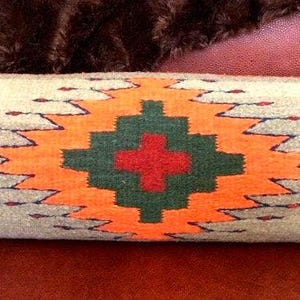Southwest Zapotec Wool Lumbar Pillow image 2
