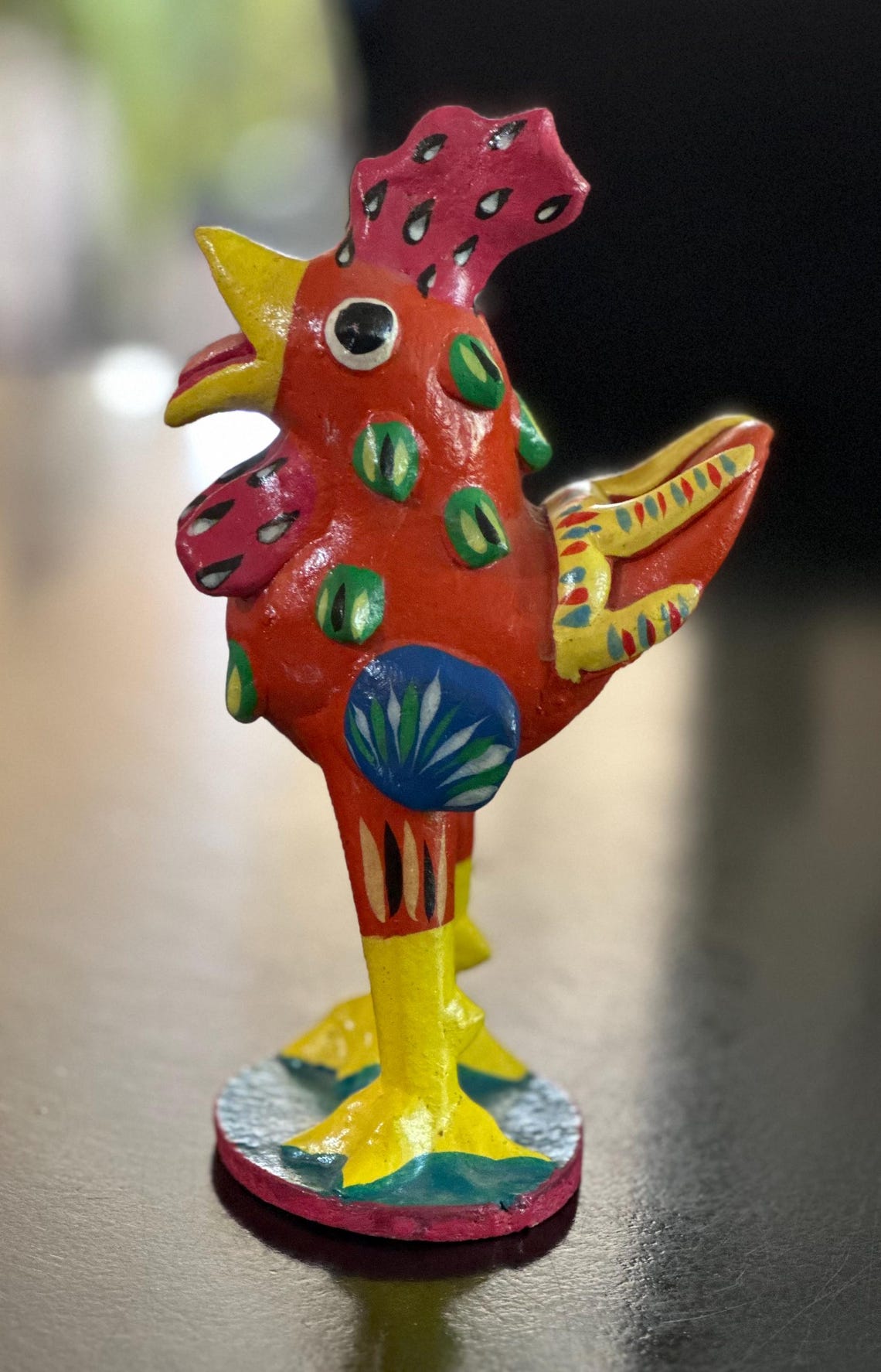 Mexican Red Clay Rooster by Ortega - Etsy