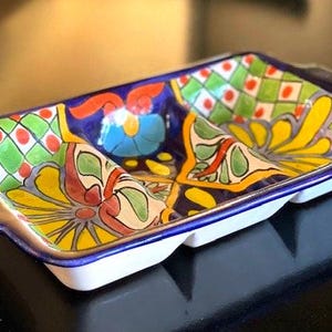 Talavera Three Section Multi-Purpose Mexican Dish