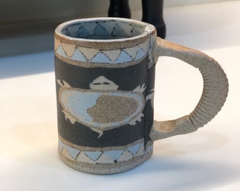 Stoneware Handcrafted Decorative Express Cup