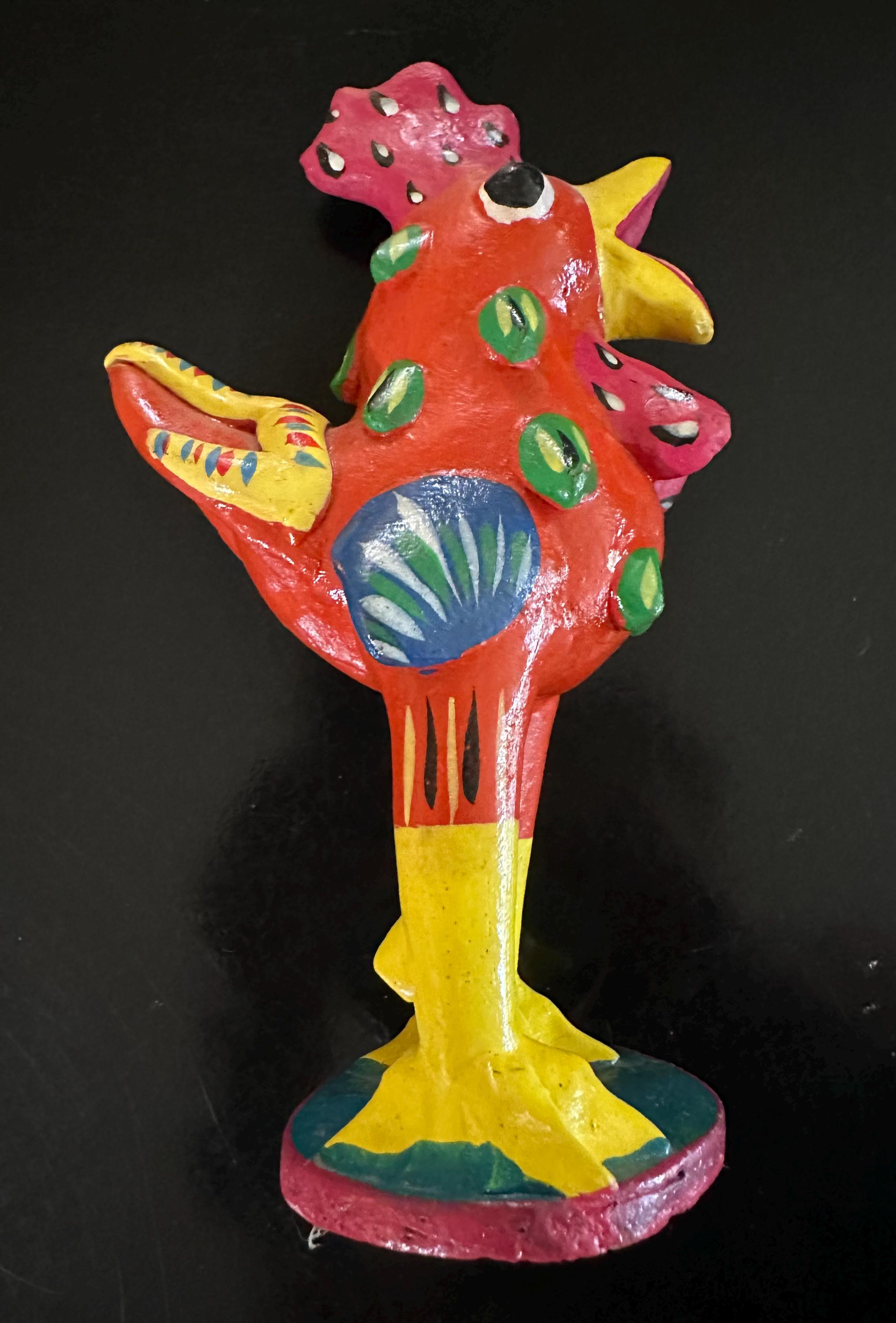 Mexican Red Clay Rooster by Ortega - Etsy