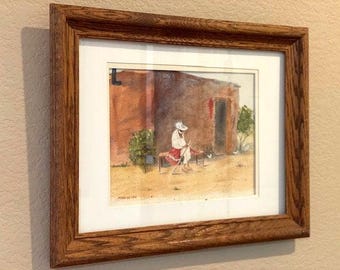 Original Framed and Matted Watercolor by Marilee Leo