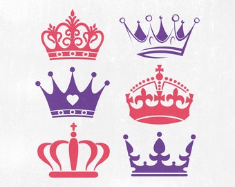 Download Free Crown Svg Bundle Tiara Svg File For Cricut King Queen Etsy SVG Cut Files