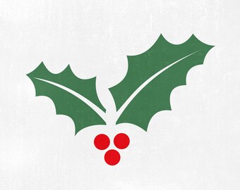 Holly Svg Etsy