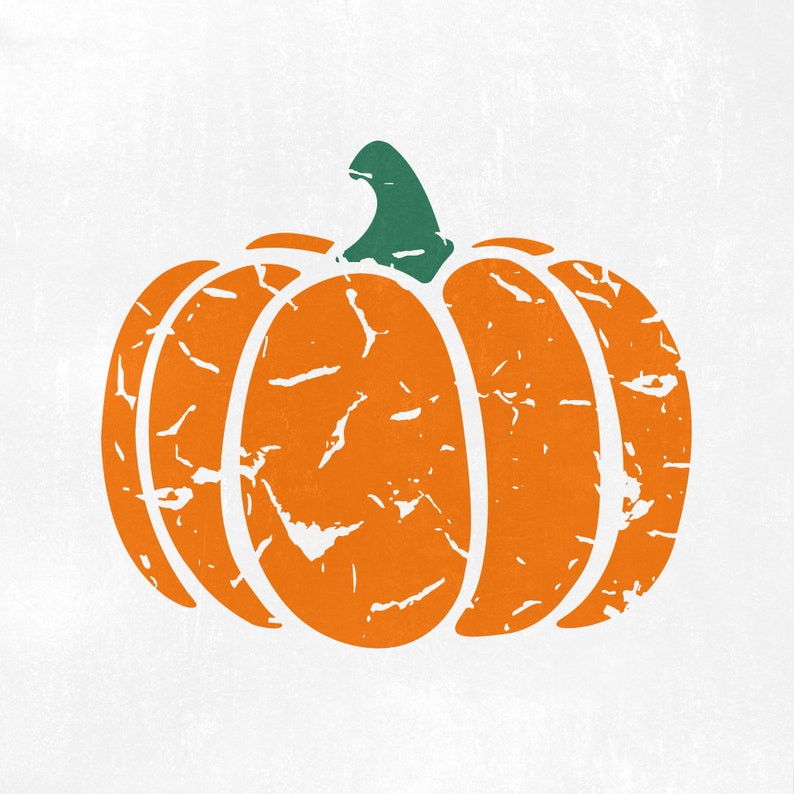 Distressed Pumpkin svg Grunge Pumpkin svg Pumpkin Cut File | Etsy