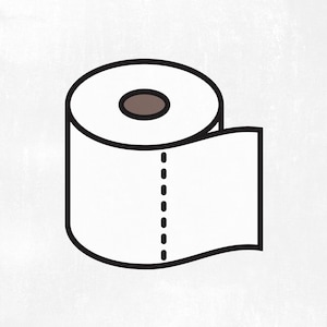 Klopapier SVG, Klopapierrolle Clipart, geschnittene Dateien, SVG, Png Eps, Dxf, AI CDR Studio, sofort download.