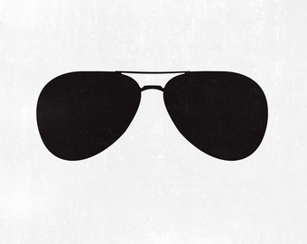 Aviator Sunglasses SVG Aviators SVG Sunglasses Silhouette Shape Png Cut File for Cricut Sunglasses Clipart Download Dxf Jpg for Silhouette