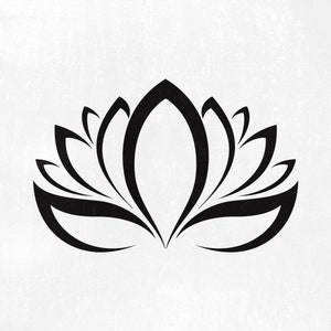 Fleur de lotus svg, fleur de lotus, lotus, svg, png, jpg, eps, dxf, studio.3 Fichiers de coupe pour Cricut et Silhouette, Clipart, téléchargement immédiat.