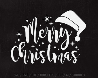 Christmas SVG, Merry Christmas SVG, Merry Christmas Saying Svg, Christmas Clip Art, Christmas Cut Files, Cricut, Silhouette Cut File