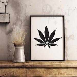 Pot leaf SVG Download, SVG files for Cricut, dxf files for Silhouette, marijuana Download, Svg Design, Cricut files, pot leaf svg silhouette