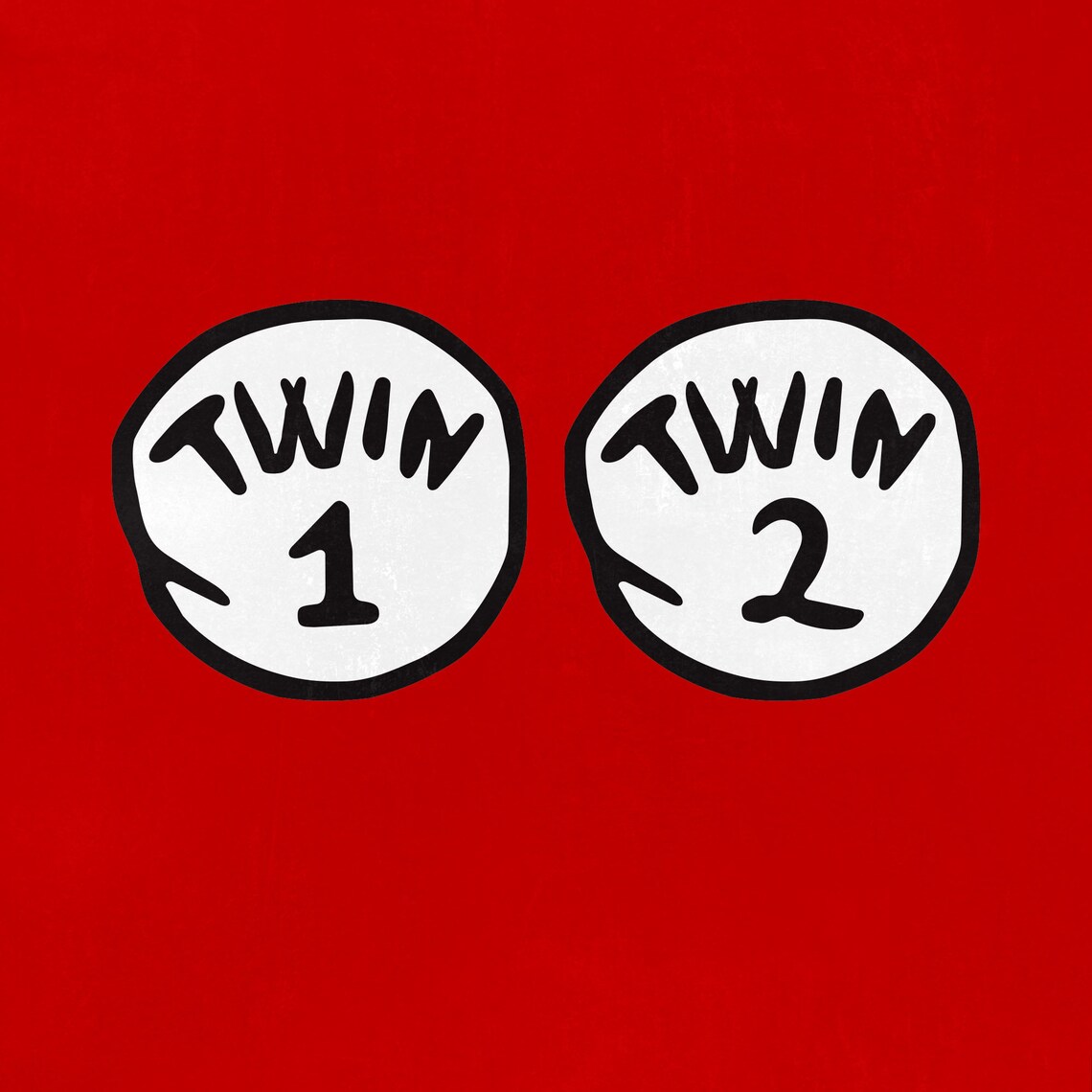 Twin 1 Svg Twin 2 Svg Thing 1 Thing 2 Style Svg Svg Eps - Etsy