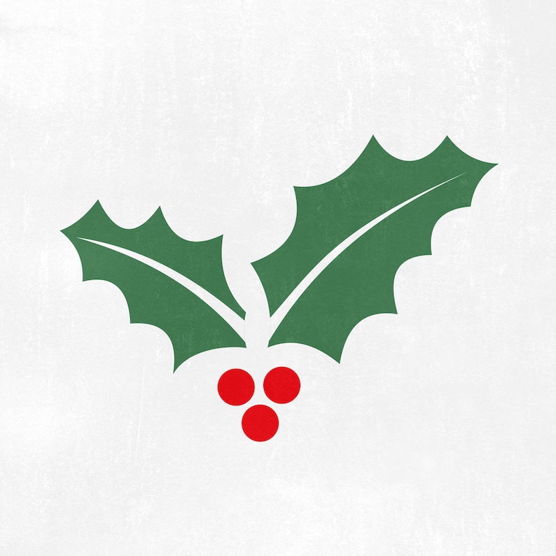 Download Christmas Holly Svg Holly Svg Mistletoe Svg Winter Svg | Etsy