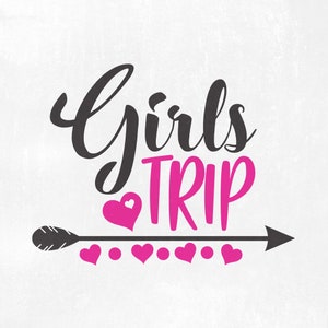 Voyage de filles voyage de filles Svg voyage de fille Svg fille Svg ami vacances Svg dessins Svg fichiers de coupe Cricut Silhouette