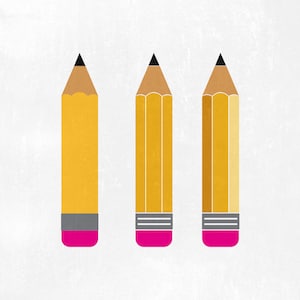 Lápis SVG, Lápis Monograma Svg, Escola Svg, Professor Svg, Lápis Clipart, Arquivos de corte a lápis, Arquivos SVG, Cricut, Arquivos de corte de silhueta.