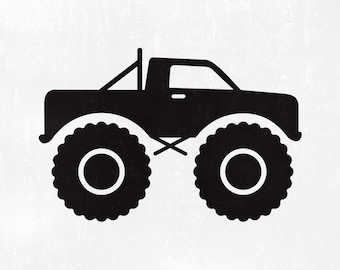 Truck SVG, Monster Truck svg, Boy truck svg, Truck DXF, Monster truck Cut File, Monster truck PNG, Cricut, & Silhouette, Instant download