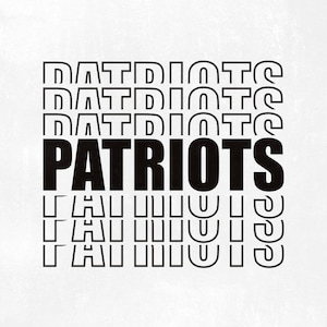 Patriots svg, Patriots team svg, Patriots fan svg, Patriots cheer svg, Sports svg, SVG Dxf EPS Png Printable Vector Clipart Cut Print File