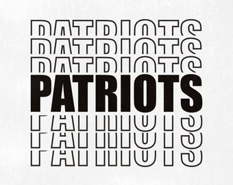 Patriotas svg, equipo Patriotas svg, fanático Patriotas svg, porras Patriotas svg, deportes svg, SVG Dxf EPS Png imprimible Vector Clipart Cortar Imprimir Archivo