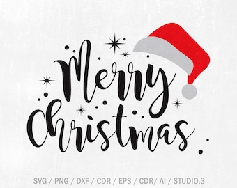 Christmas SVG, Merry Christmas SVG, Merry Christmas Saying Svg, Christmas Clip Art, Christmas Cut Files, Cricut, Silhouette Cut File.