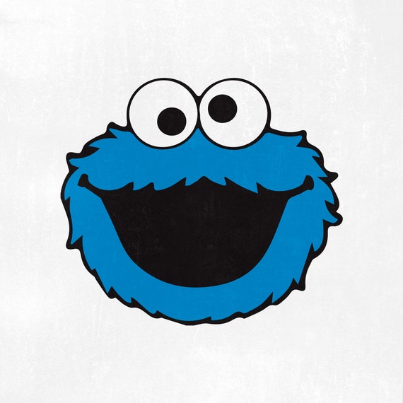 Cookie Monster Svg Cookie Monster Head Sesame Street Svg Etsy