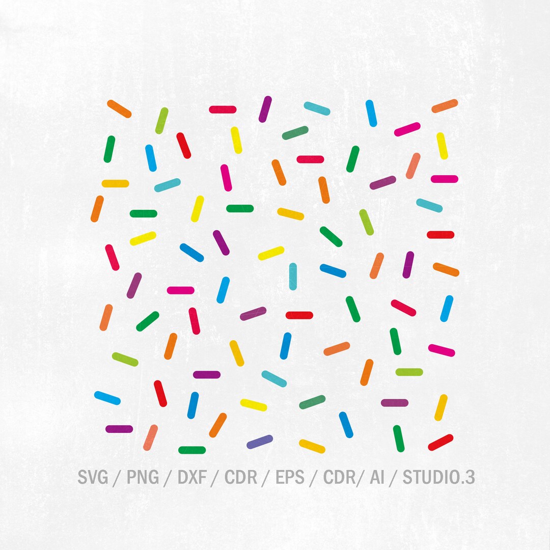 Sprinkle Pattern SVG, Sprinkle PNG, Svg, Png, Jpg, Eps, Dxf, Studio.3