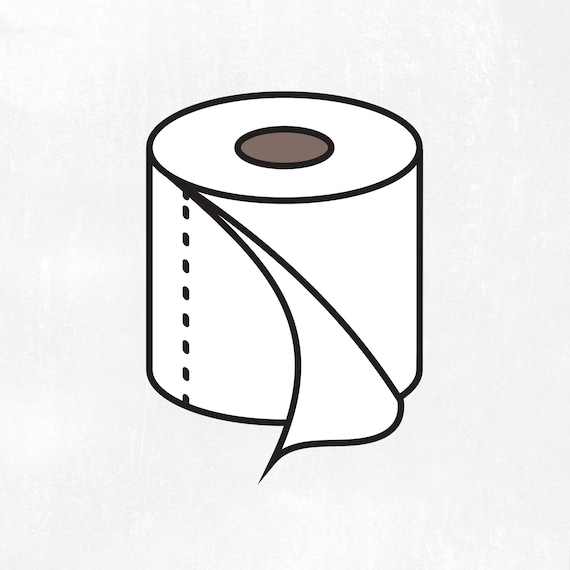 Download Toilet Paper Svg Toilet Paper Roll Clipart Bathroom Cut Etsy