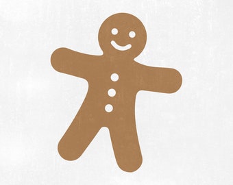 Gingerbread man, gingerbread Svg, Christmas SVG, PNG, EPS, Pdf, Dxf for cricut, silhouette studio, cut file, vinyl decal, t shirt design