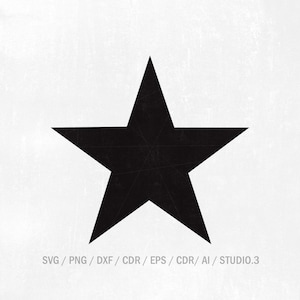 Star Svg, Star Silhouette Svg, Star svg, png, jpg, eps, dxf, studio.3 Cut files for Cricut and Silhouette, Clipart, Instant Download.