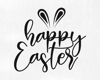 Ostern SVG, Frohe Ostern svg, Hoppy Ostern SVG, Bunny svg, Osterhasen svg, png, eps, dxf, studio.3 Cut Dateien für Cricut und Silhouette