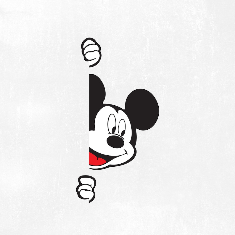 Download Mickey peeking svg Mickey Mouse svg Svg files. | Etsy