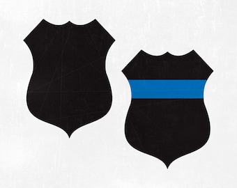 Politieagent badge SVG, Instant Download, Vinyl & ambachtelijk snijbestand, gestanst, sjabloon, Clip Art digitale download.