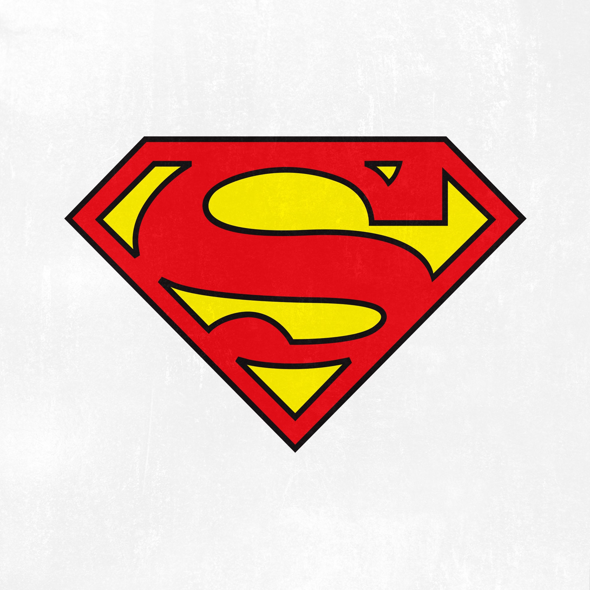 Superman Logo Stencil Template