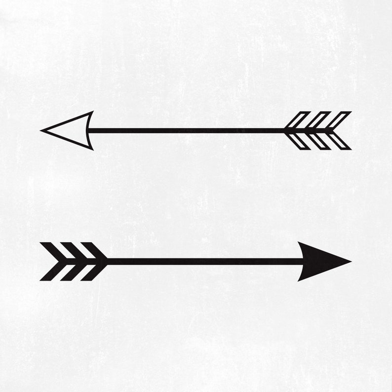 Arrow Svg Straight Arrows Svg Cut Files Tribal Cricut Files Etsy