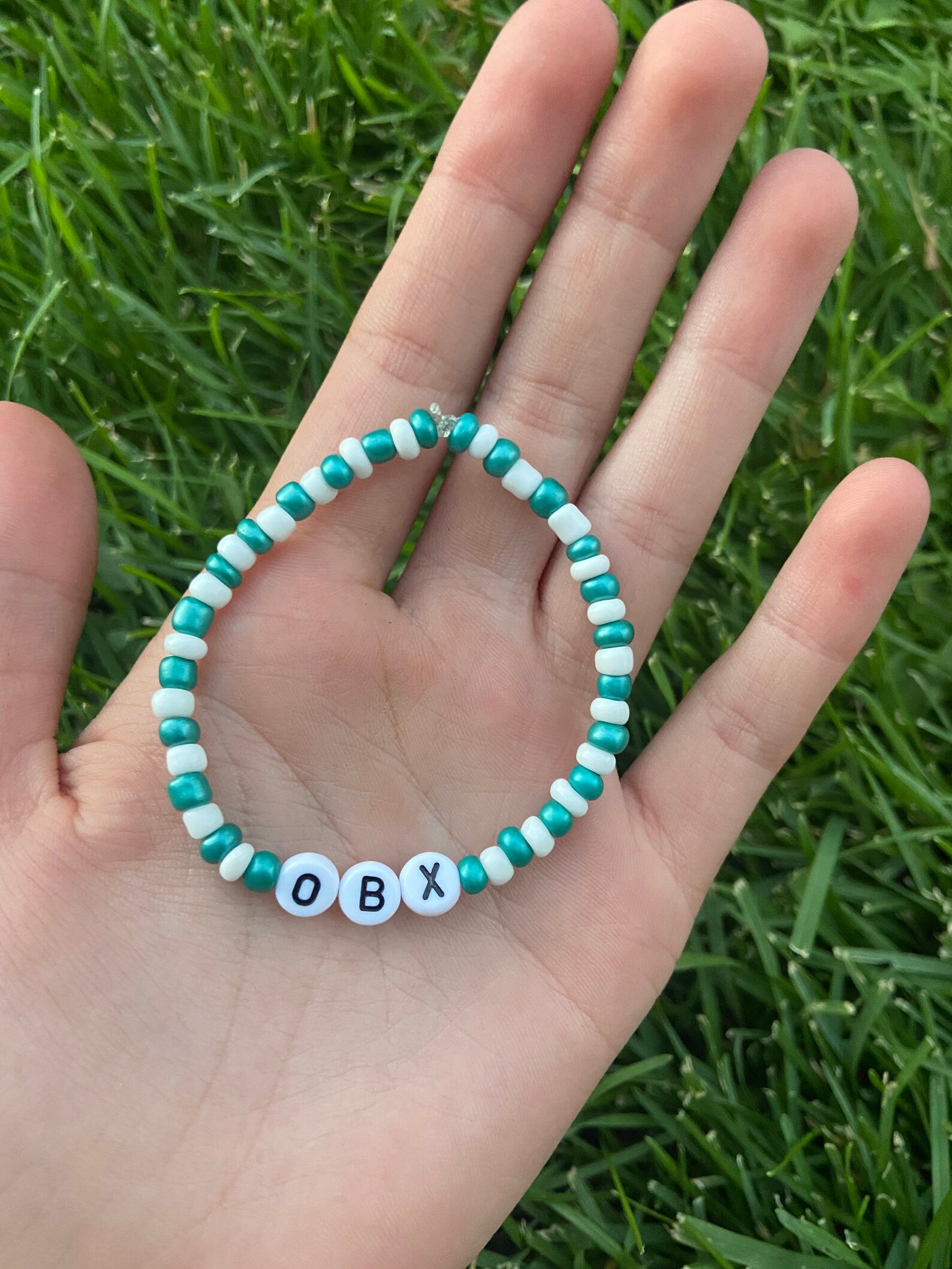 OBX outerbanks Seed Bead Bracelet. Etsy