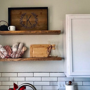 Bold Coffee Color Floating Shelf Rustic Reclaimed Barn Wood - Etsy
