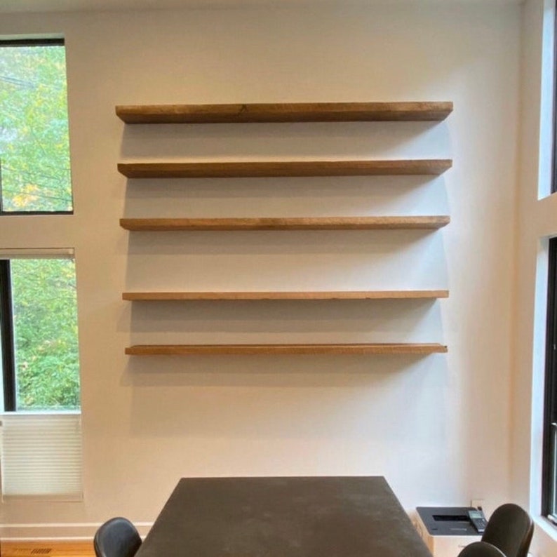 Kitchen Floating Shelf Heavy Duty Rustic Reclaimed Barn Wood Etsy