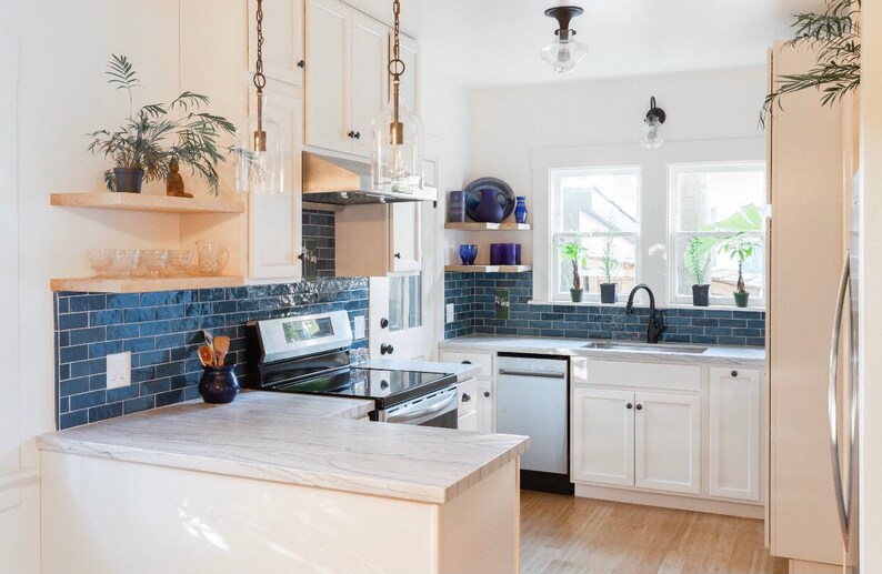 Corner Lshape Floating Shelves for Kitchen up to 11 Depth Etsy