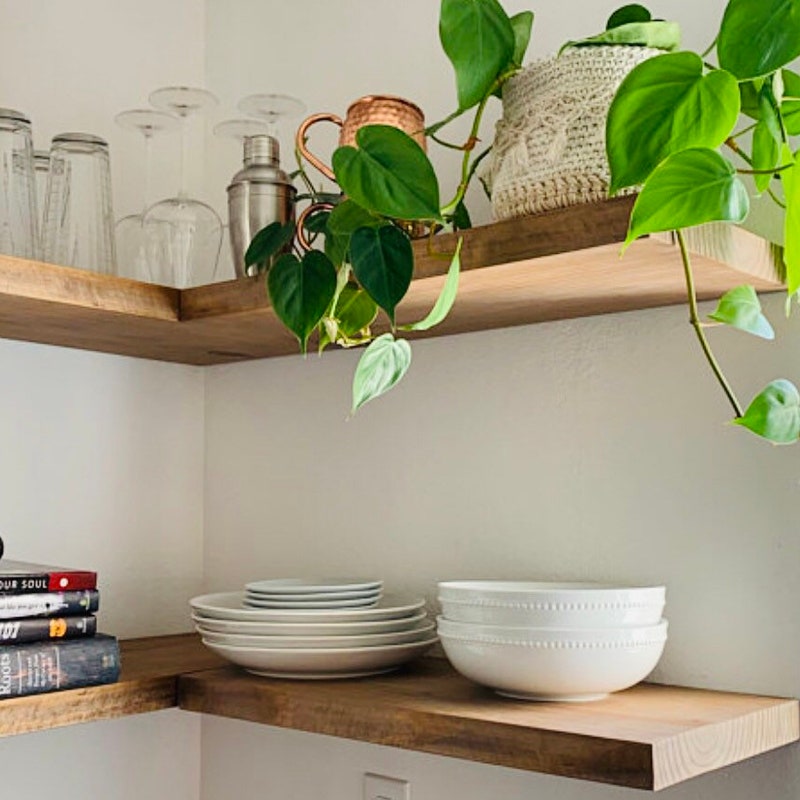 Natural Wood Shelf - Etsy