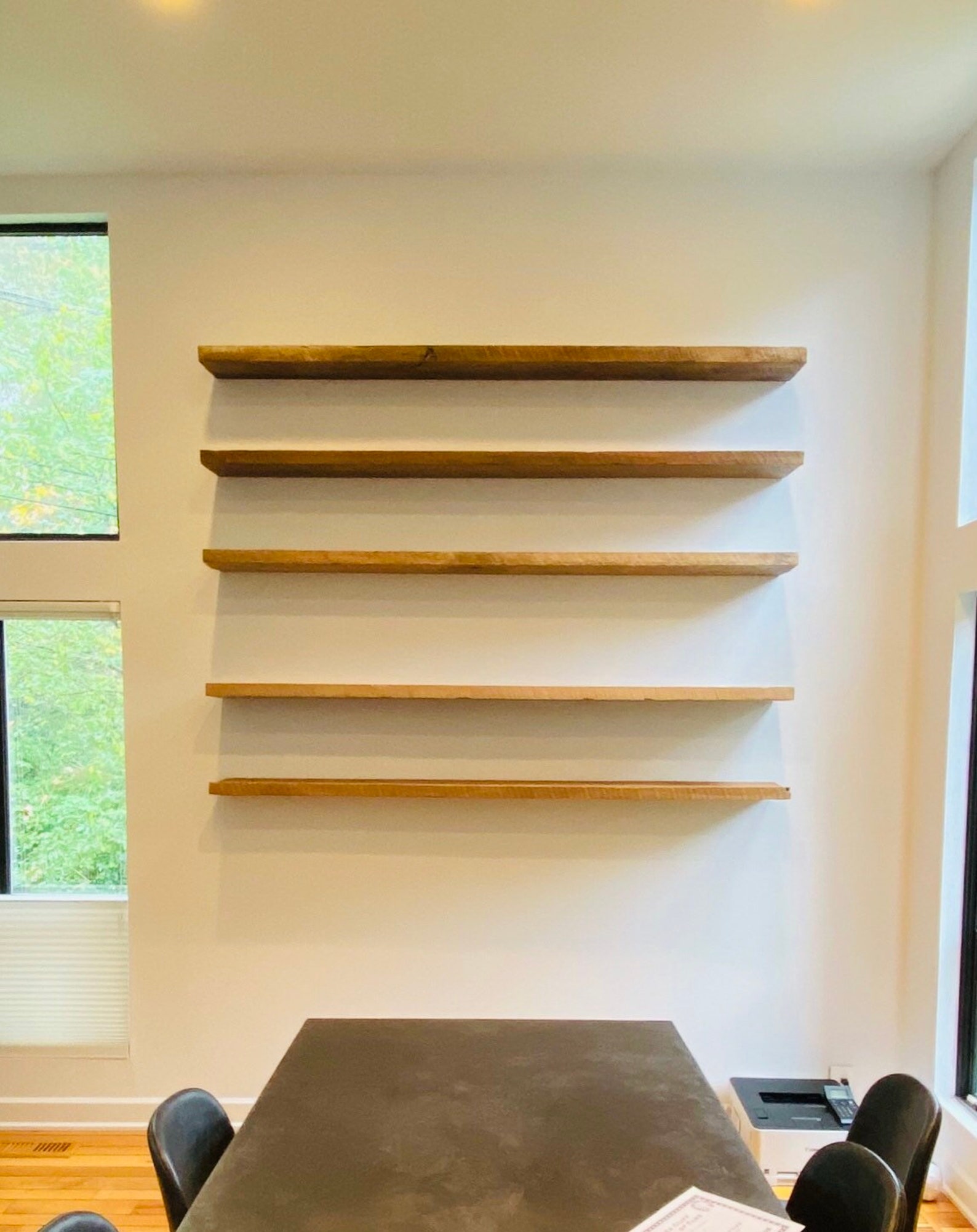 Special Walnut Floating Shelf Rustic Reclaimed Barn Wood Etsy