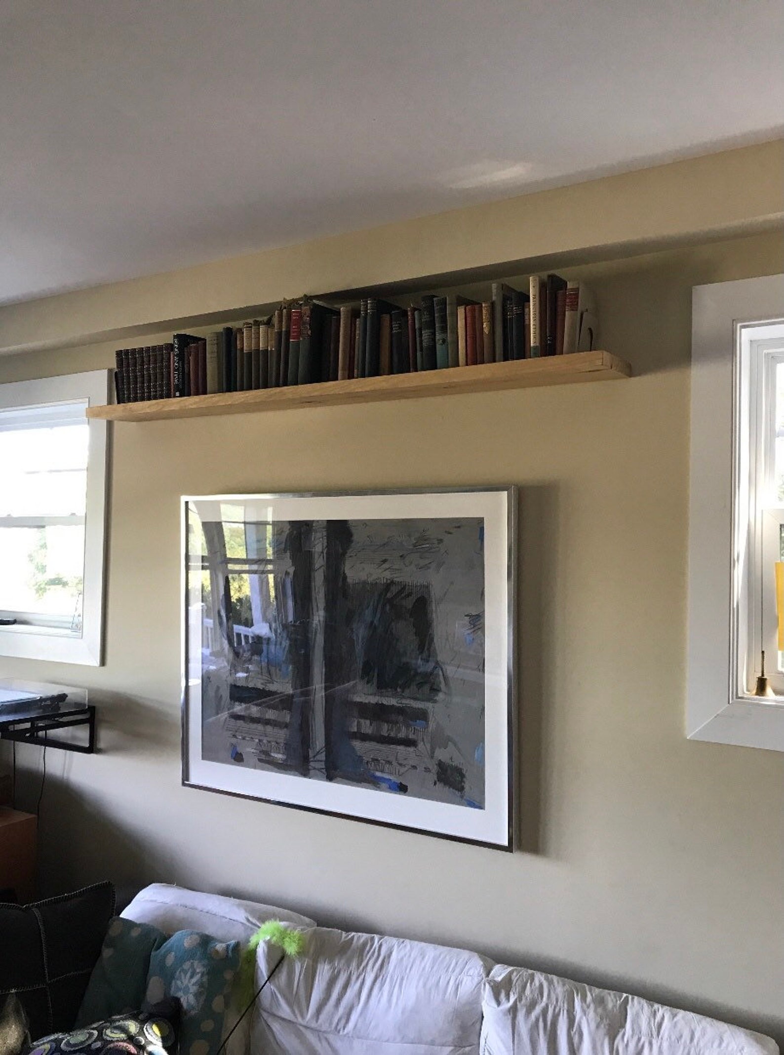 Lshaped Floating Shelves Corner SOLID Wood Customize Color Etsy