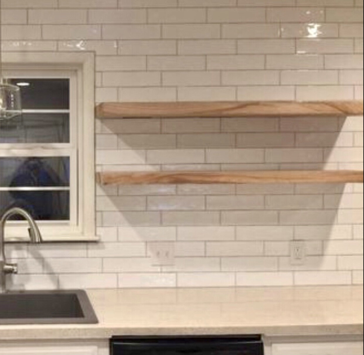 2 Inch THICK Floating Shelf Rustic Floating Shelves Choose Etsy