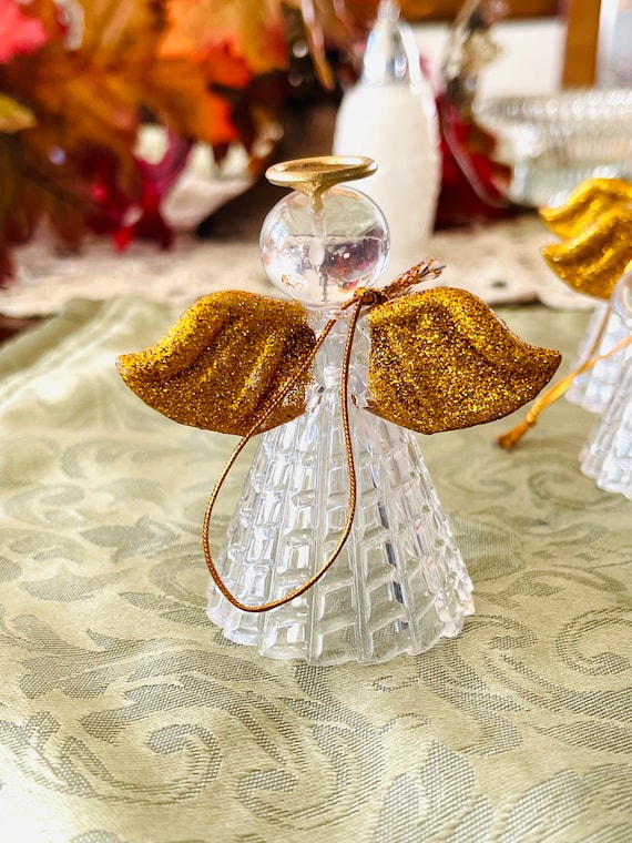 Angel Christmas Ornaments Set of 8 Plastic Tree Toppers