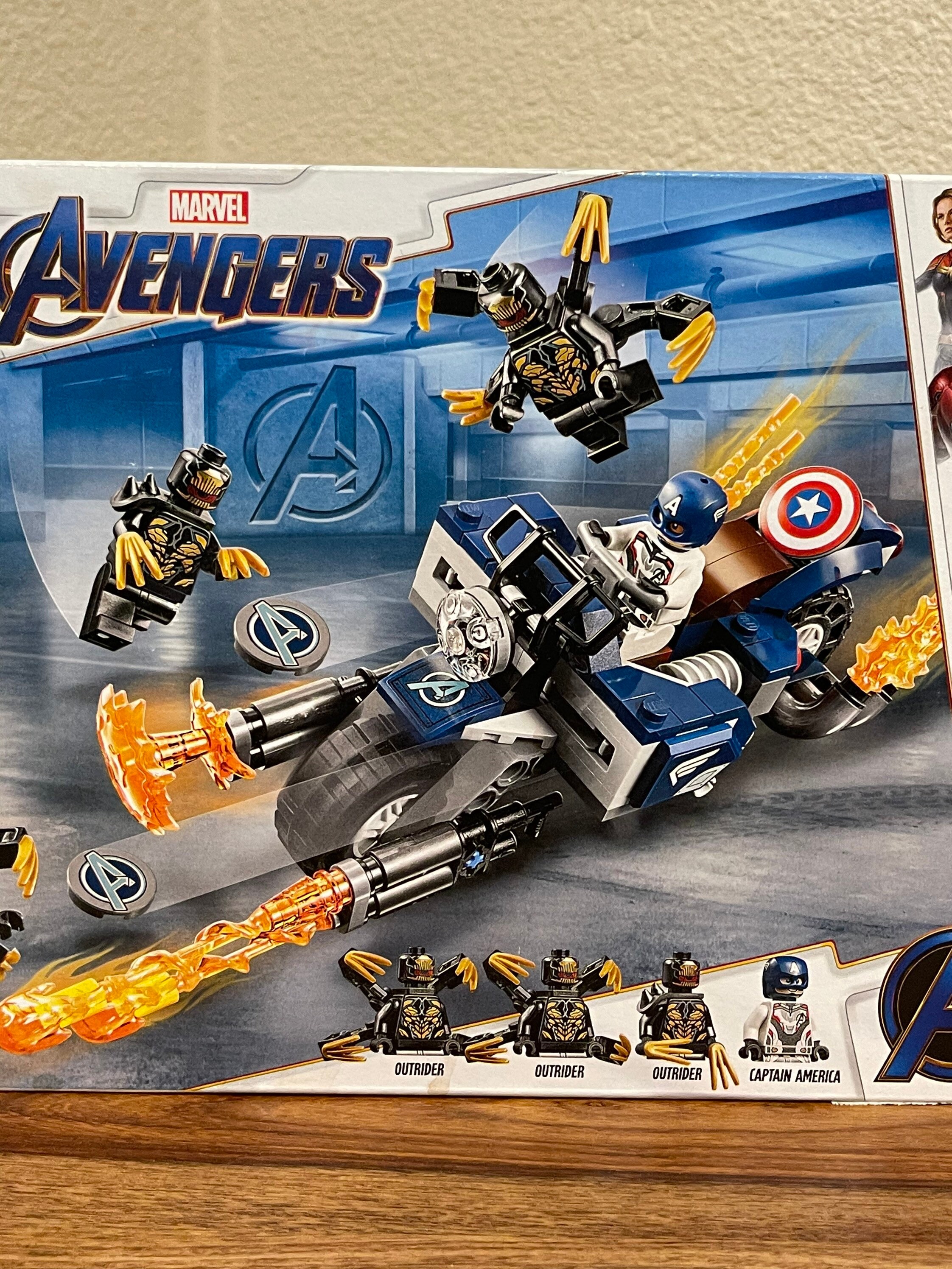LEGO Captain America Marvel Avengers 76123 Outriders Attack Never Been Opened in Original Box Etsy UK
