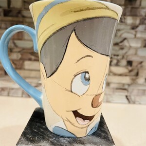 Disney Pinocchio Jimney Cricket Becher 16oz Keramik groß Skizze Kaffeetasse