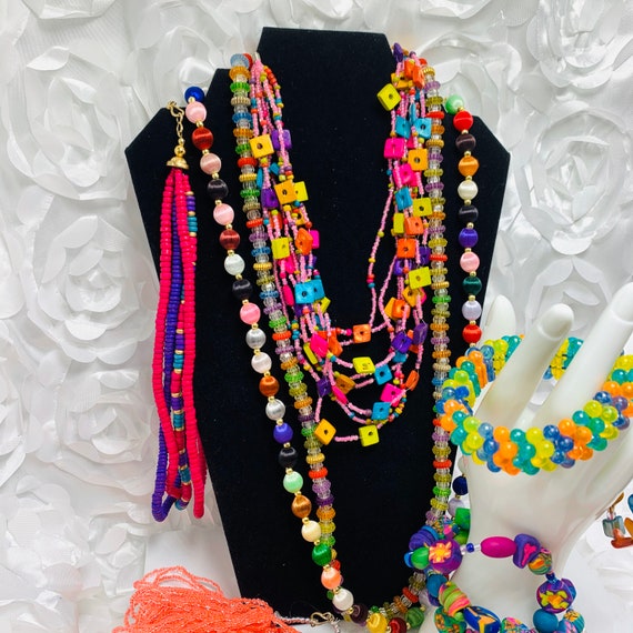 Jewelry Craft Lot  Vintage to Modern Rainbow Brig… - image 8