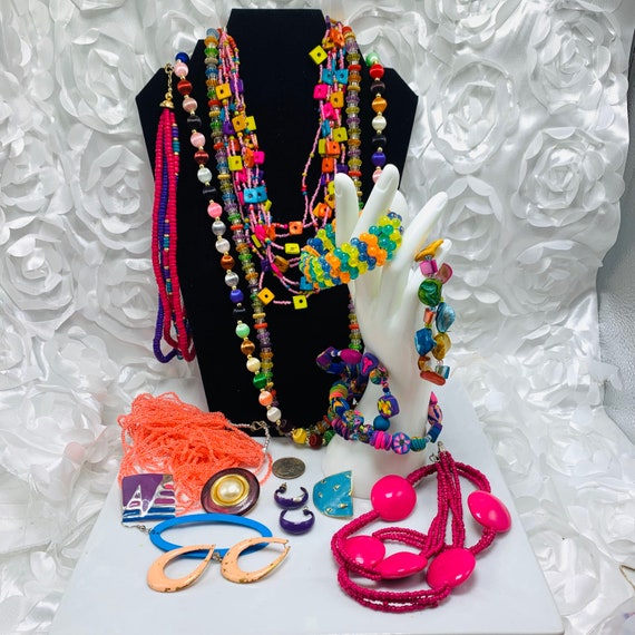 Jewelry Craft Lot  Vintage to Modern Rainbow Brig… - image 2