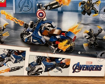 LEGO Captain America Marvel Avengers 76123 Outriders Attack Never Been Opened in Original Box Etsy UK