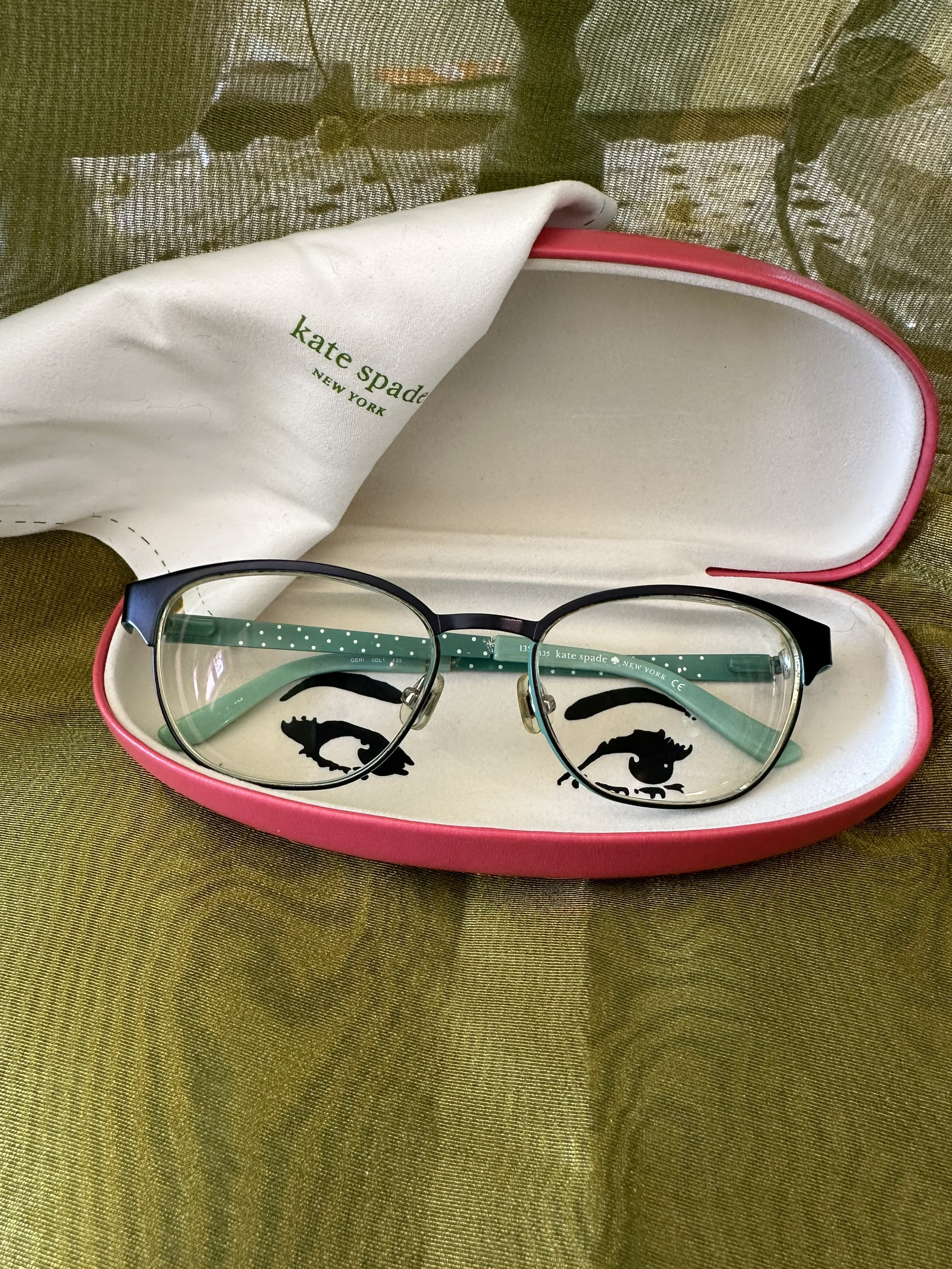 Kate Spade Geri Eyeglasses 5117 2-4 Measurements New York 135